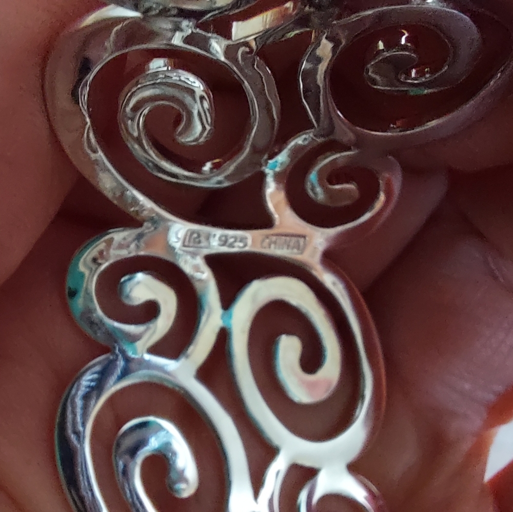 Solid Sterling Silver Scrollwork Cuff, Small Qvc - image 3